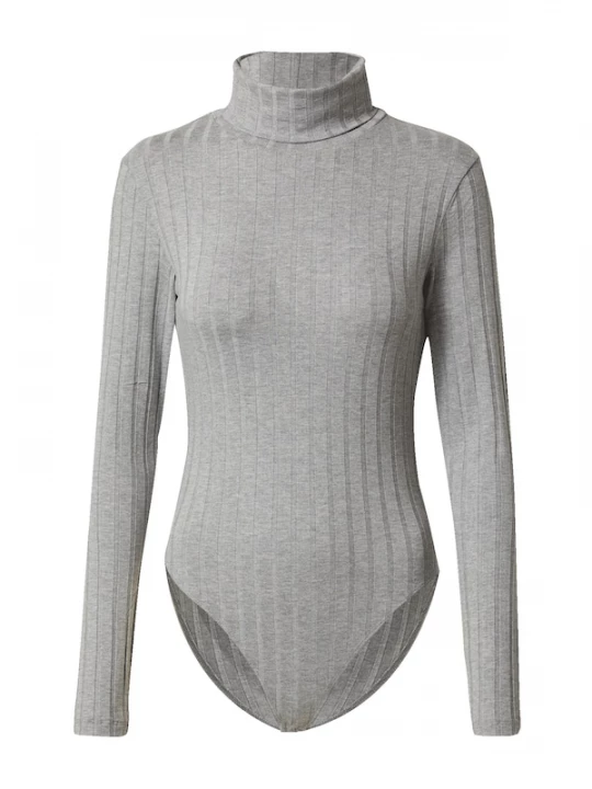 Foto van product EDITED Shirt body 'Viola' grijs gemêleerd