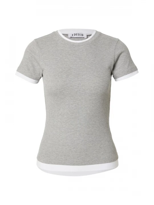 Foto van product EDITED Shirt 'Dima' grijs / wit