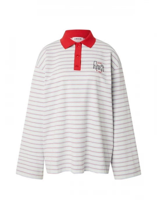 Foto van product EDITED Shirt 'Elodie' blauw / rood / wit