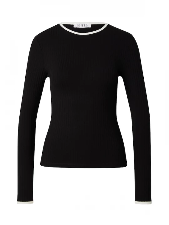 Foto van product EDITED Shirt 'Ginger' zwart / wit