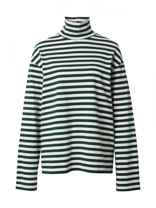 Foto van product EDITED Shirt 'Kalena' groen / wit