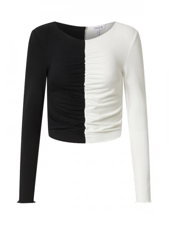 Foto van product EDITED Shirt 'Karolina' zwart / wit