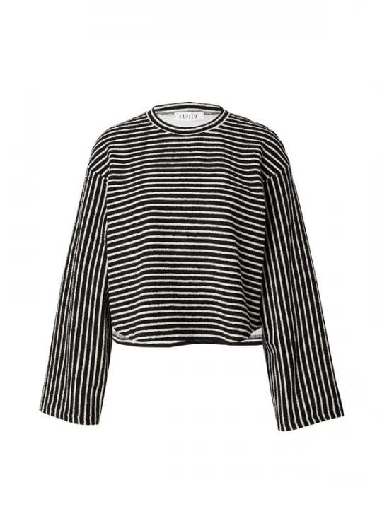 Foto van product EDITED Shirt 'Kassandra' zwart / wit