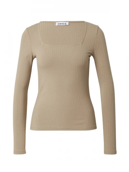 Foto van product EDITED Shirt 'Valeria' donkerbeige