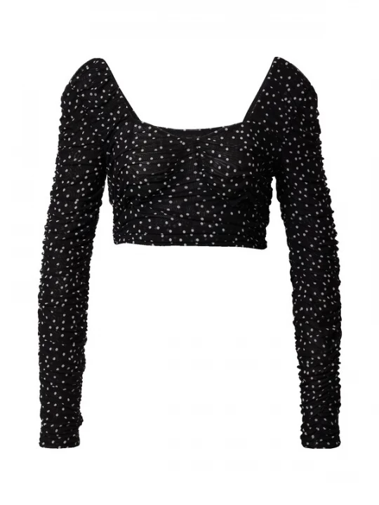 Foto van product EDITED Shirt 'Vally' zwart / wit