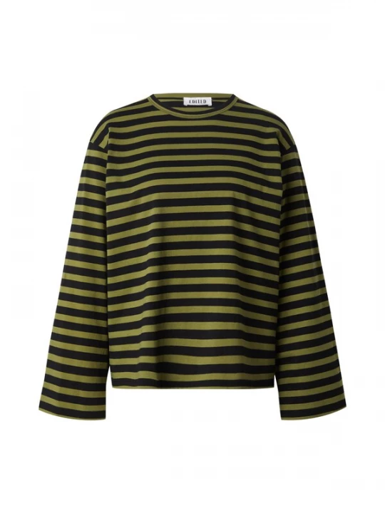 Foto van product EDITED Shirt 'Verlee' groen / zwart