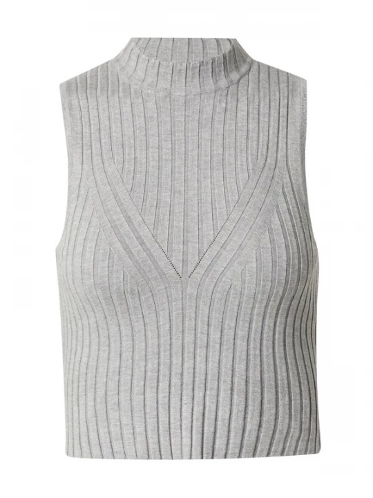 Foto van product EDITED Top 'Lynara' grijs gemêleerd