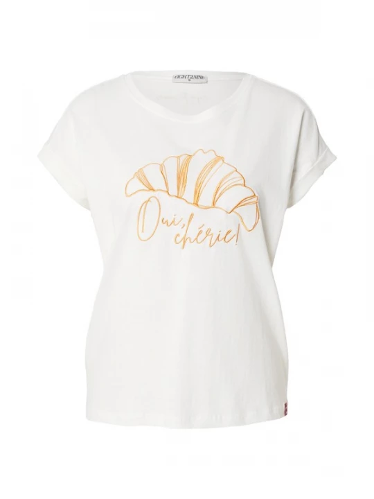 Foto van product Eight2Nine Shirt donkergeel / wit