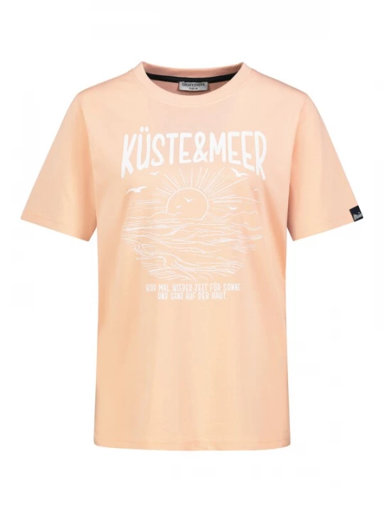Foto van product Eight2Nine Shirt lichtoranje / wit