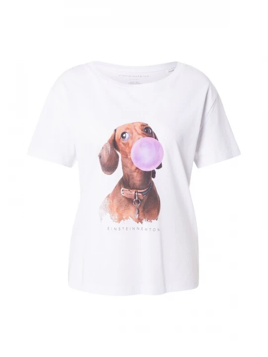 Foto van product EINSTEIN & NEWTON Shirt 'Bubble Dackel' bruin / lila / wit
