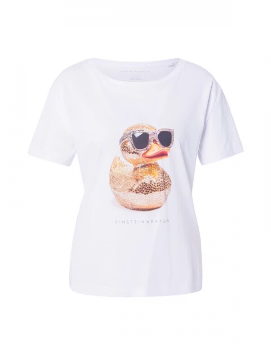 Foto van product EINSTEIN & NEWTON Shirt 'Entchen' goudgeel / zwart / wit
