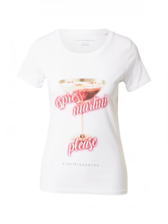 Foto van product EINSTEIN & NEWTON Shirt 'Espresso Martini' bruin / rood / wit