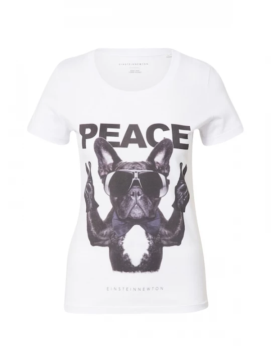 Foto van product EINSTEIN & NEWTON Shirt 'Frenchie' zwart / wit