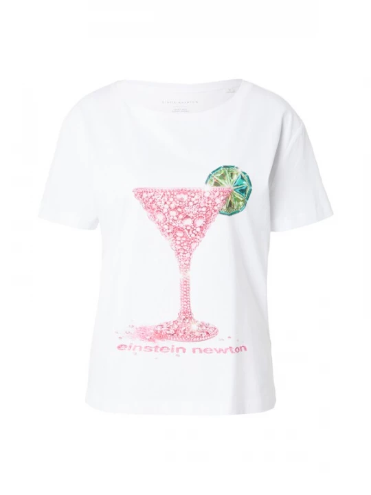 Foto van product EINSTEIN & NEWTON Shirt 'Glitter Cocktail' groen / smaragd / pink / wit