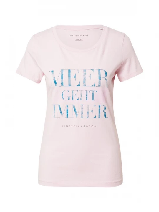 Foto van product EINSTEIN & NEWTON Shirt 'Meer Geht Immer' lichtblauw / rosa
