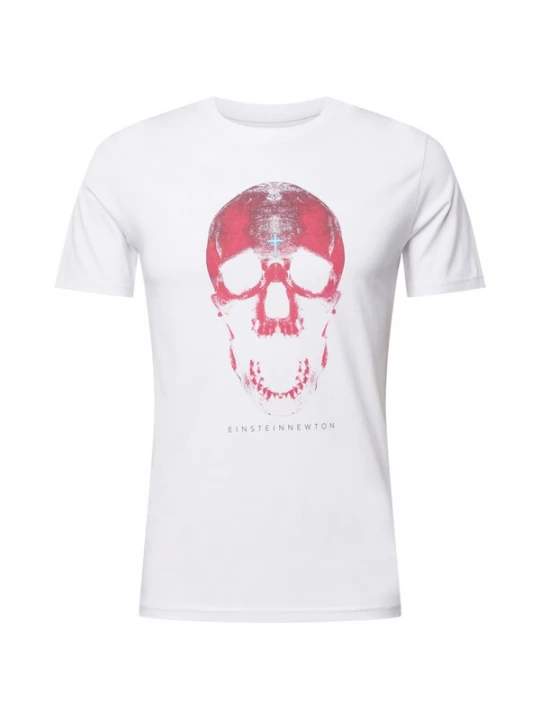 Foto van product EINSTEIN & NEWTON Shirt 'Skull' grijs / pitaja roze / wit