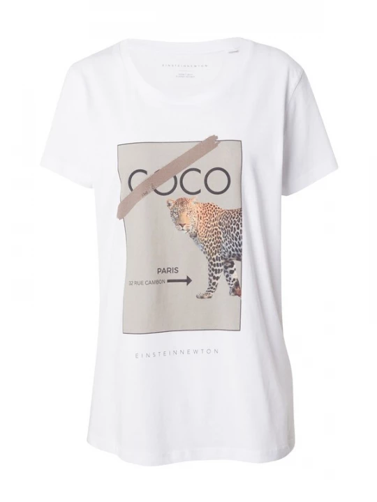 Foto van product EINSTEIN & NEWTON Shirt taupe / oranje / zwart / wit