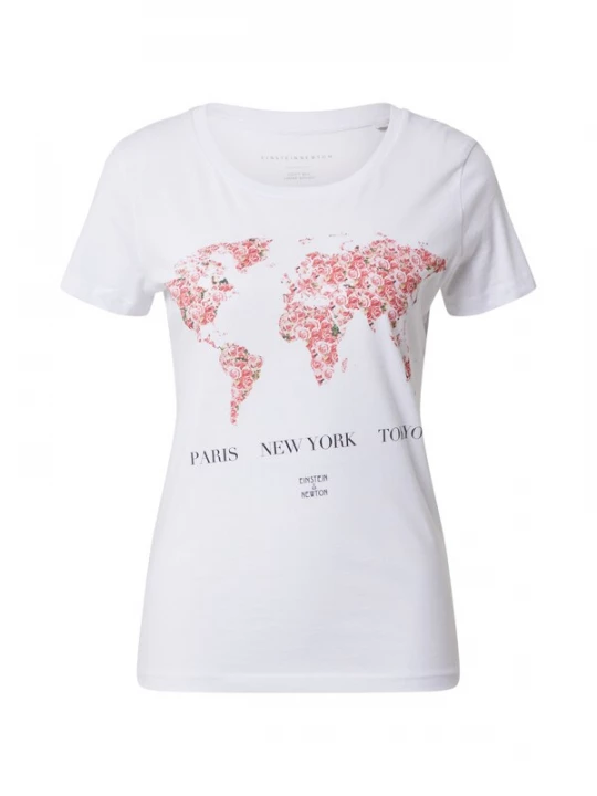 Foto van product EINSTEIN & NEWTON Shirt 'World' rosa / zwart / wit