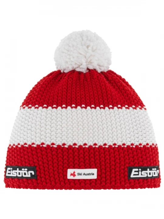 Foto van product Eisbär Muts 'Eisbar Star Pompon MU SKA' rood