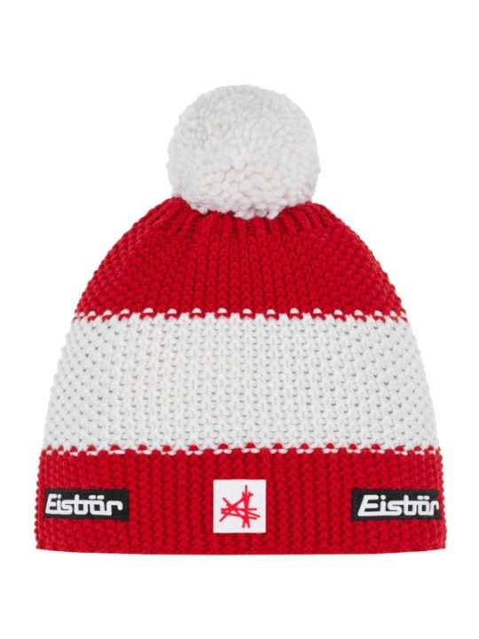 Foto van product Eisbär Muts 'Eisbar Star Pompon MÜ SKA' rood