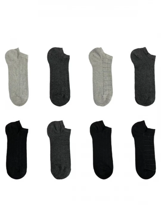 Foto van product El Sueno Sokken 'Mens Cotton Sneaker Socks 8 Pack' gemengde kleuren
