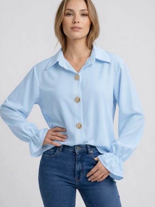 Foto van product Elara Blouse lichtblauw