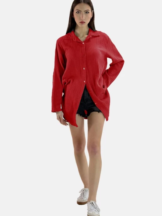 Foto van product Elara Blouse vuurrood