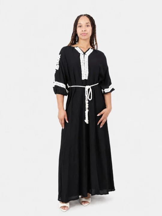 Foto van product Elara Blousejurk zwart / wit