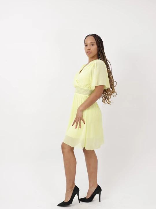 Foto van product Elara Cocktailjurk geel