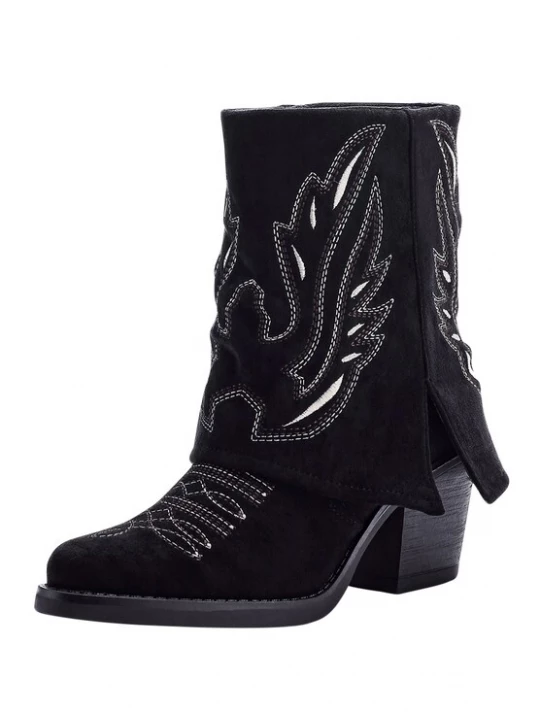 Foto van product Elara Cowboylaarzen zwart / wit