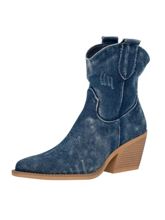 Foto van product Elara Enkellaarsjes donkerblauw