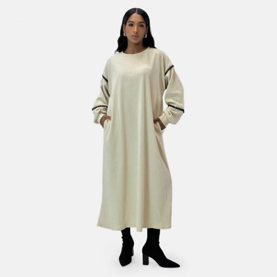 Foto van product Elara Gebreide jurk beige