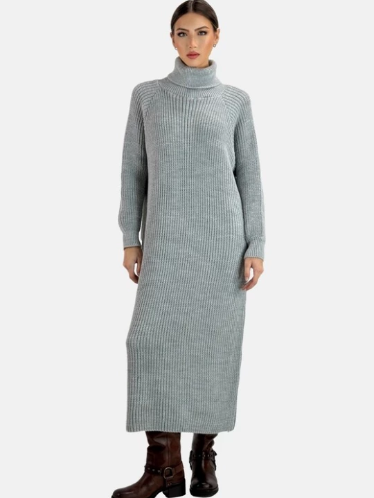 Foto van product Elara Gebreide jurk grijs