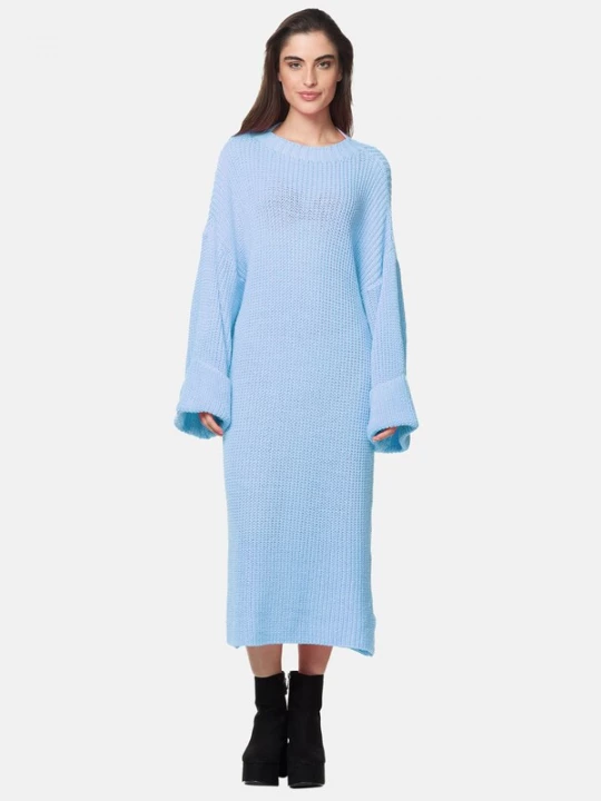 Foto van product Elara Gebreide jurk hemelsblauw