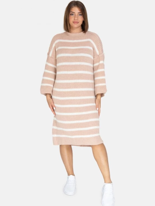 Foto van product Elara Gebreide jurk nude / lichtbeige