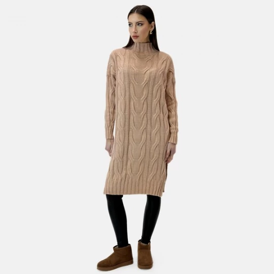 Foto van product Elara Gebreide jurk poederroze