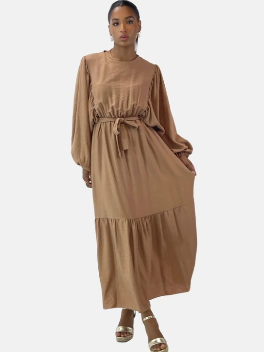 Foto van product Elara Jurk 'Abaya' camel