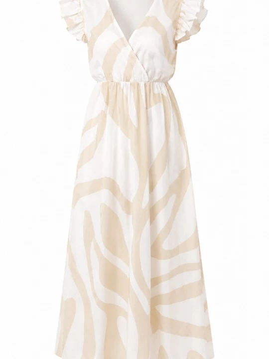 Foto van product Elara Jurk beige / wit