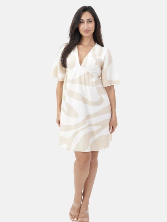Foto van product Elara Jurk beige / wit