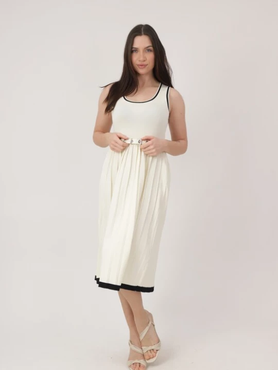 Foto van product Elara Jurk beige / zwart
