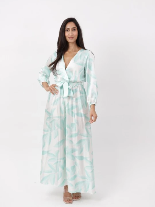 Foto van product Elara Jurk blauw / wit