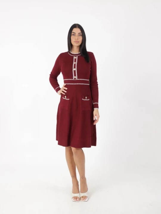 Foto van product Elara Jurk bordeaux