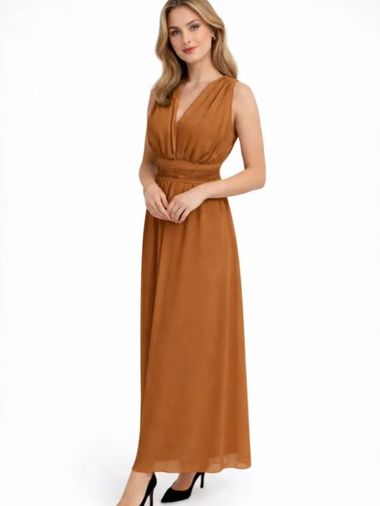 Foto van product Elara Jurk cognac