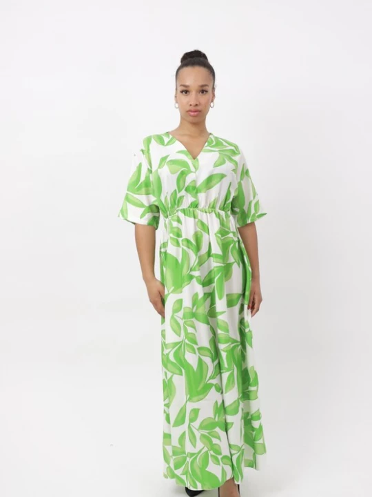 Foto van product Elara Jurk groen / wit