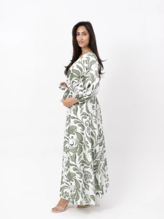 Foto van product Elara Jurk kaki / wit