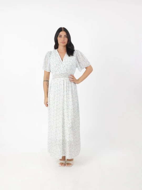 Foto van product Elara Jurk lichtblauw / wit