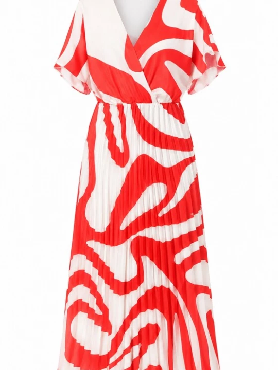 Foto van product Elara Jurk rood / wit