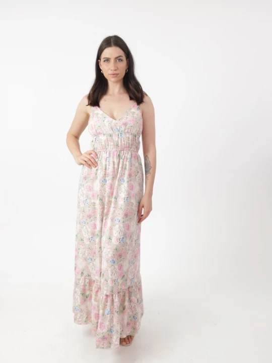 Foto van product Elara Jurk royal blue / koningsblauw / rosa / pastelroze / wit