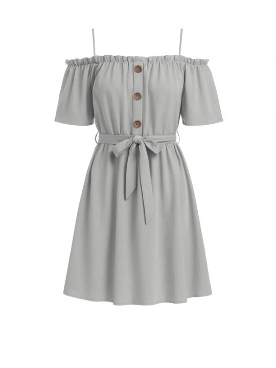 Foto van product Elara Jurk stone grey