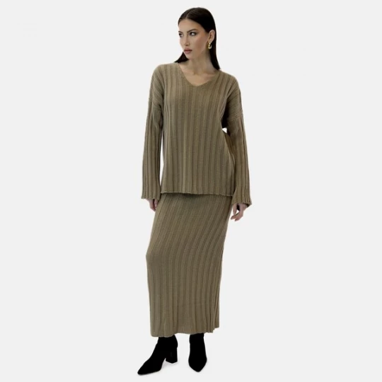 Foto van product Elara Kostuum donkerbeige